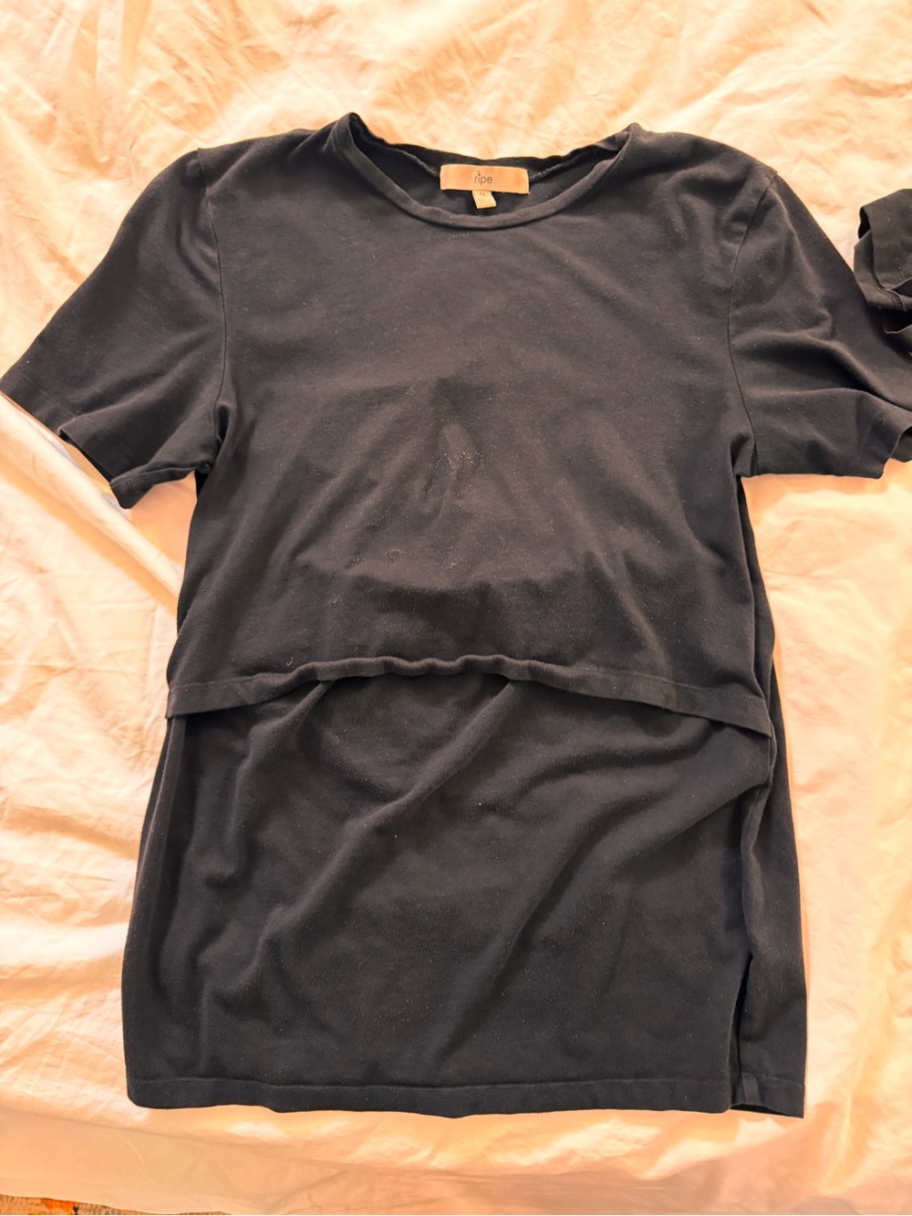 Bundle of 4 organic cotton maternity tops from Ripe.